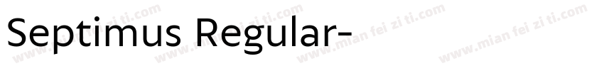 Septimus Regular字体转换
